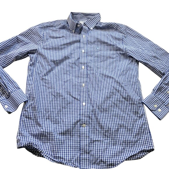 Southern Tide Shirt Mens Medium Blue Button Down Check Preppy Long Sleeve - Picture 1 of 7